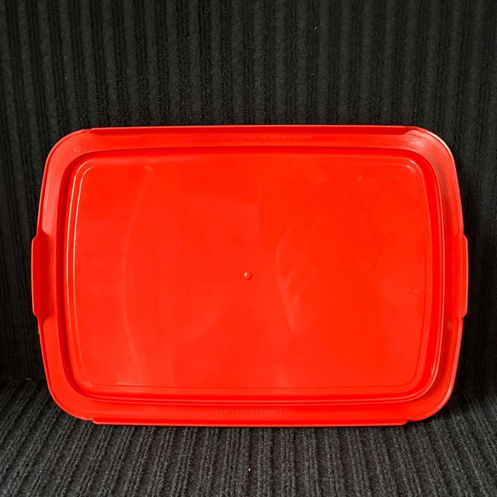 Pyrex Red Plastic Replacement Lid C-233-PC 9x13 3qt 2.8L‎ Rectangular USA